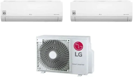 Sistema di Climatizzazione LG Libero Smart Dual Split Wifi, 9000+12000 BTU, Inverter R32, Classe A++