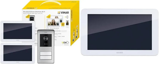 Kit Videocitofono WiFi Bifamiliare Vimar con Monitor Supplementare 7' LCD a Colori