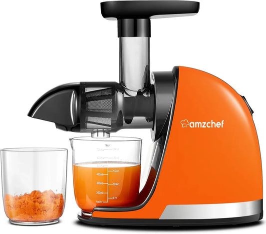 Estrattore di Succo AMZCHEF Senza BPA con Accessori - Arancione
