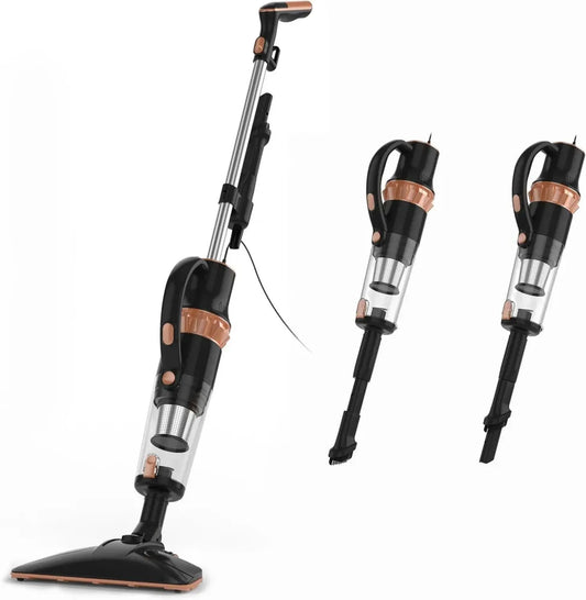 Scopa Elettrica con Filo 2 in 1, Aspirapolvere Senza Sacco, Filtro HEPA, Motore ECO, Leggera