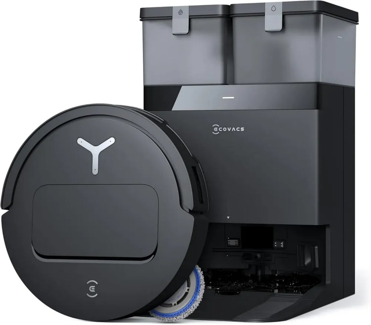 Robot Aspirapolvere Lavapavimenti ECOVACS DEEBOT T50 OMNI Gen2, Potenza 21000 Pa, Lavaggio con Acqua Calda, Ultrasottile 81 mm
