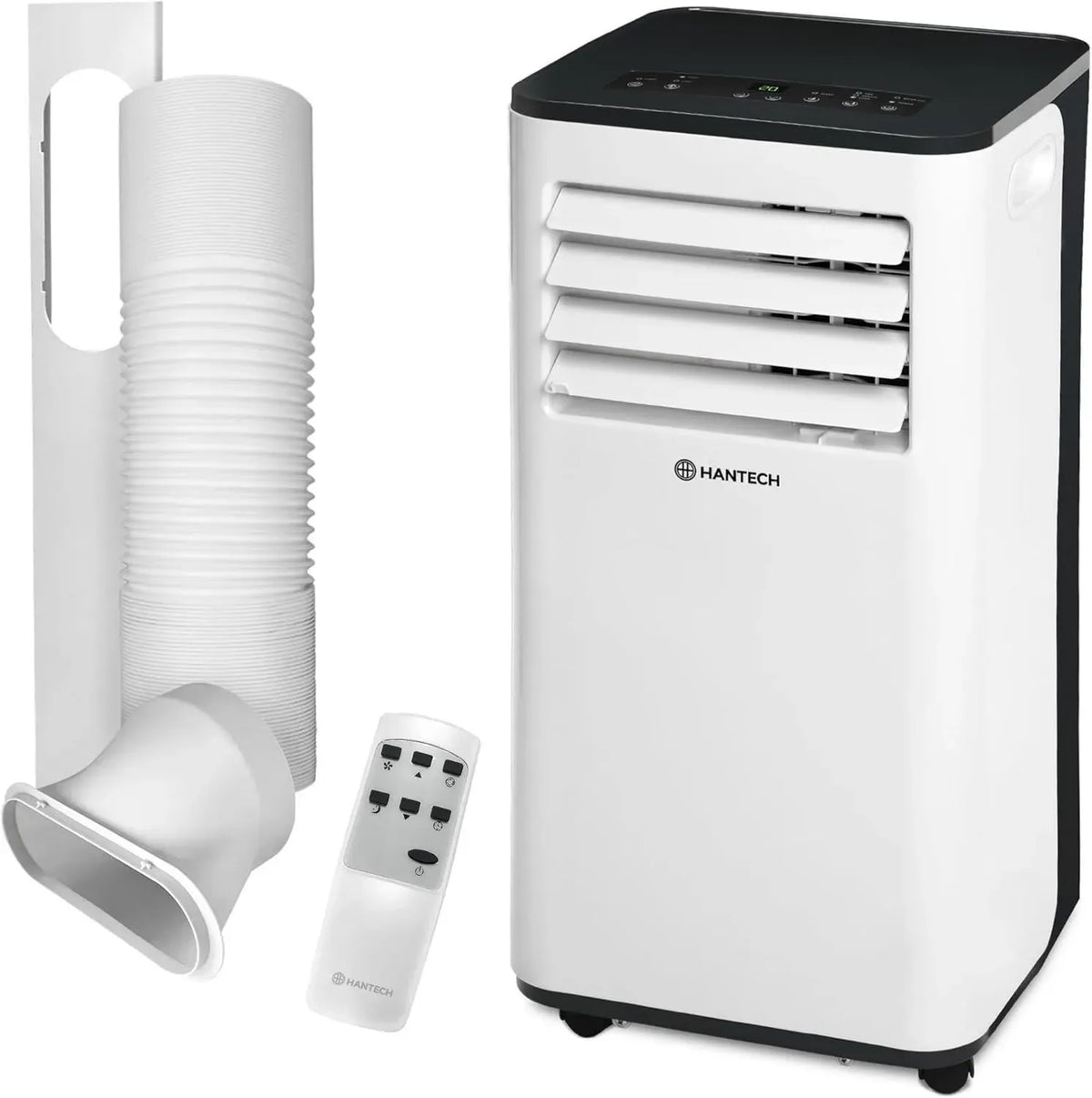 Climatizzatore Portatile 9000 BTU, 3 in 1 con Ventilatore e Deumidificatore, Raffredda fino a 33 m², con Telecomando e Tubo di Scarico