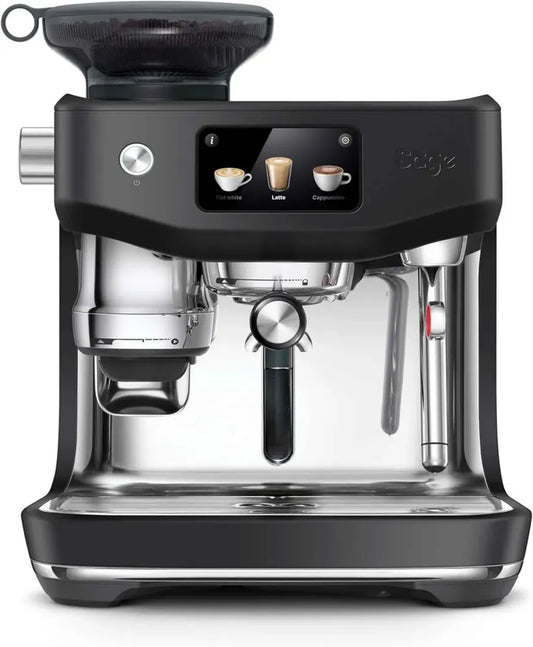 Macchina da Caffè Espresso Professionale Sage The Oracle Jet con Macinacaffè Integrato e Montalatte, Sistema a Doppia Caldaia, 1600W, 14 Programmi, Colore Nero Tartufo