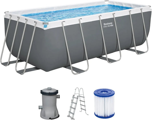 Piscina Fuori Terra Steel Pro Max 412x201x122 cm con Accessori