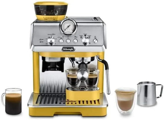 Macchina Espresso De'Longhi EC9155.YE con Macinacaffè e Latte Art, Gialla