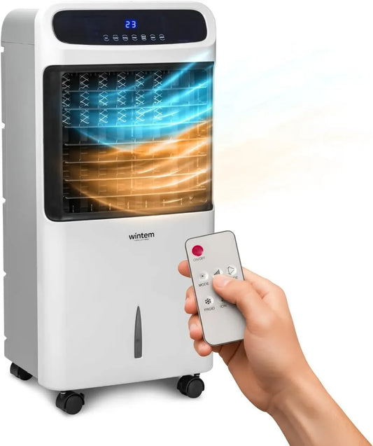 Unità di Climatizzazione Portatile Multifunzione 4-in-1: Riscaldamento, Raffreddamento, Umidificazione e Purificazione - Compatto e Facile da Trasportare, per Ambienti fino a 80m²