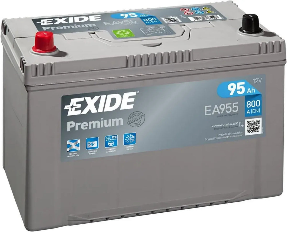 Batteria Auto 12V 95Ah 800 CCA - Exide Premium EA955