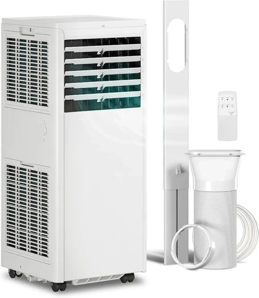 Climatizzatore Portatile HOMCOM 4 in 1, 5000 BTU, Efficienza Classe A, per 12m²