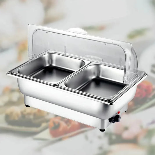 Scaldavivande Buffet in Acciaio Inox, 9L, Ideale per Feste e Hotel