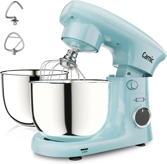 Impastatrice Multifunzione con Accessori, Schermo LED, 10 Velocità, 2 Ciotole Inox