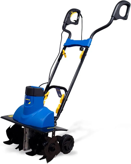 Goodyear Motocoltivatore Elettrico 1500 W, Larghezza 45 cm, Profondità 18 cm, Manubrio Pieghevole e Altezza Regolabile