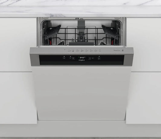 Lavastoviglie da Incasso Whirlpool in Acciaio Inossidabile, Capacità Extra