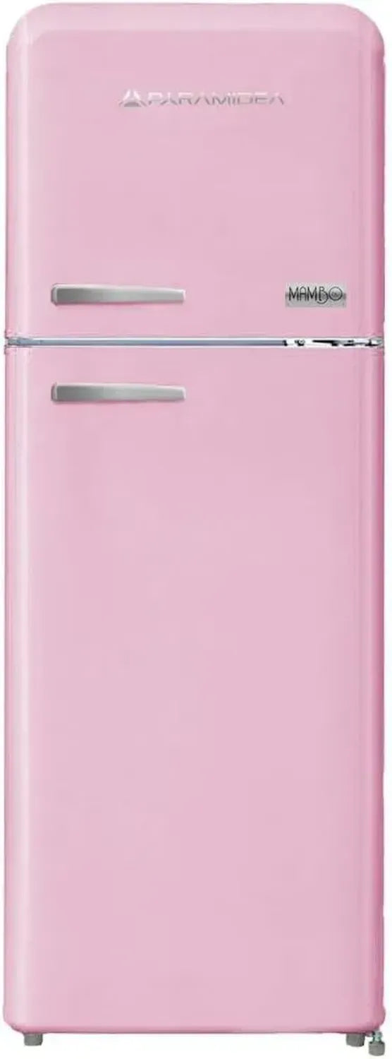 PYRAMIDEA Frigorifero Vintage Rosa Satinato con Doppia Porta e Ventilazione 240 L