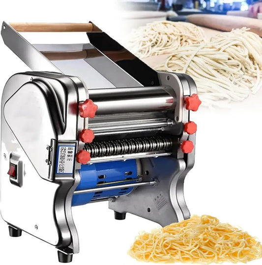 Macchina Elettrica per Pasta in Acciaio Inox, Sfogliatrice e Pressa Multifunzione per Noodle, Utensile da Cucina FKM200