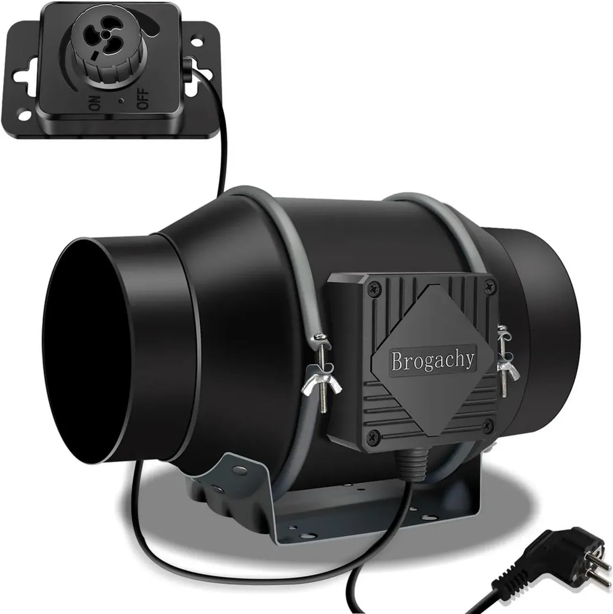 Aspiratore d'Aria 150mm con Velocità Regolabile, 689 m³/h, Motore EC Trifase, Ideale per Coltura Idroponica e Uso Domestico