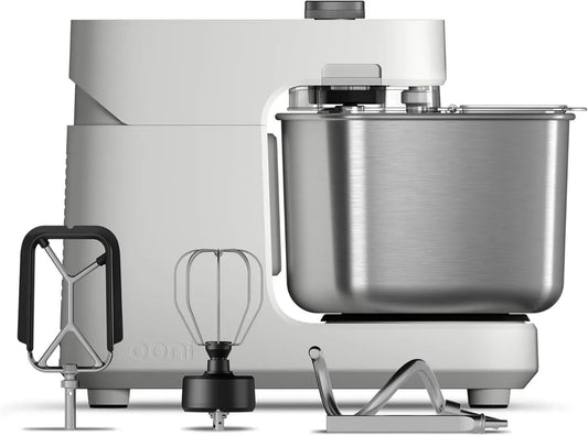Impastatrice Professionale Ooni Halo Pro 7,3 L - 58 Velocità, Accessori Inclusi - Ideale per Pane e Pizza - Bianco Polare