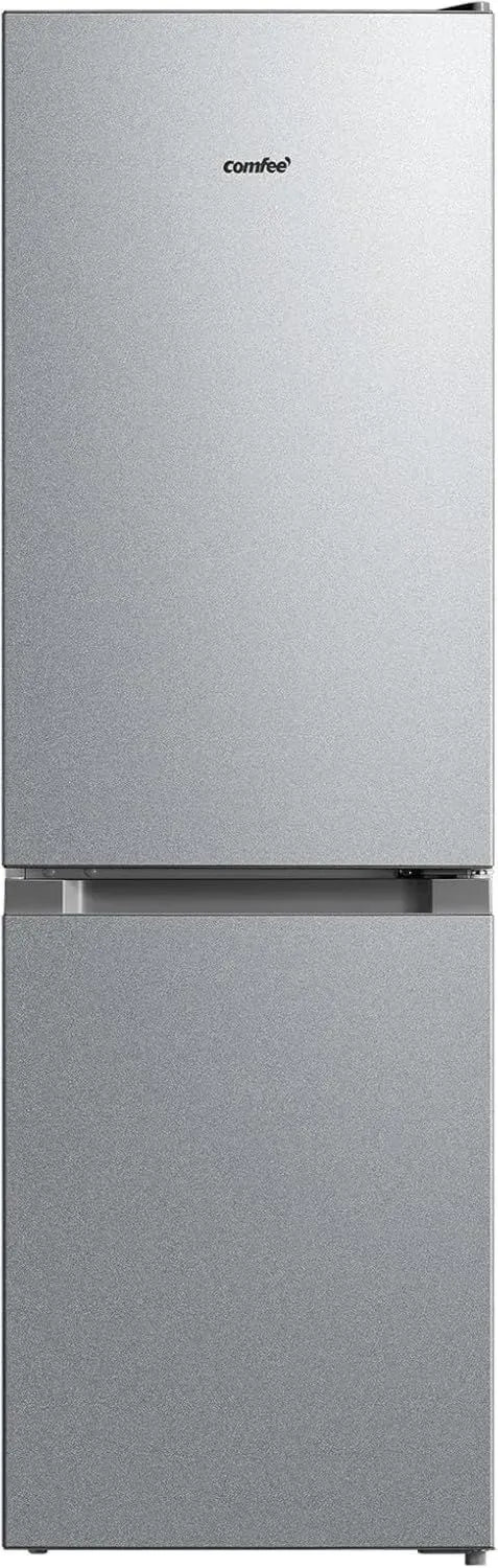 Frigorifero a Doppia Porta COMFEE' 174L, Congelatore Integrato, 150 cm, Silenzioso 39 dB, LED, Regolazione Termica, Colore Argento