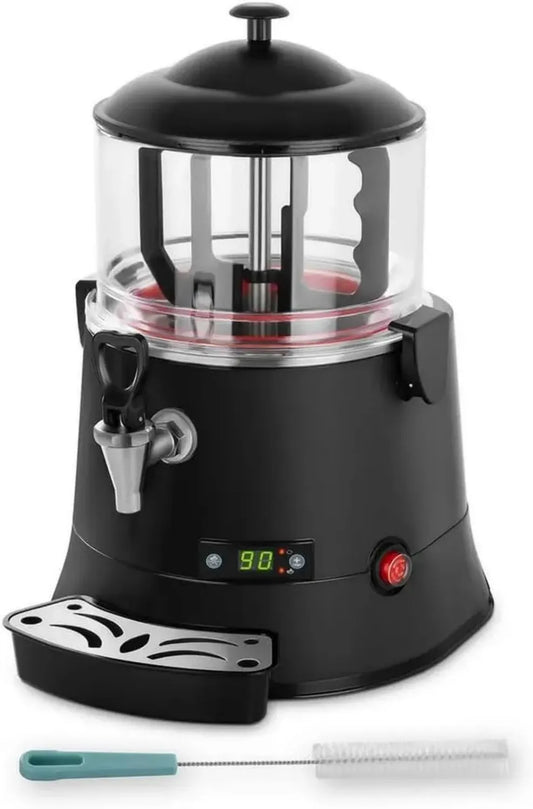 Distributore Cioccolato Caldo 5L/10L HORECA con Display LED, Policarbonato Senza BPA, Uso Professionale (5L)