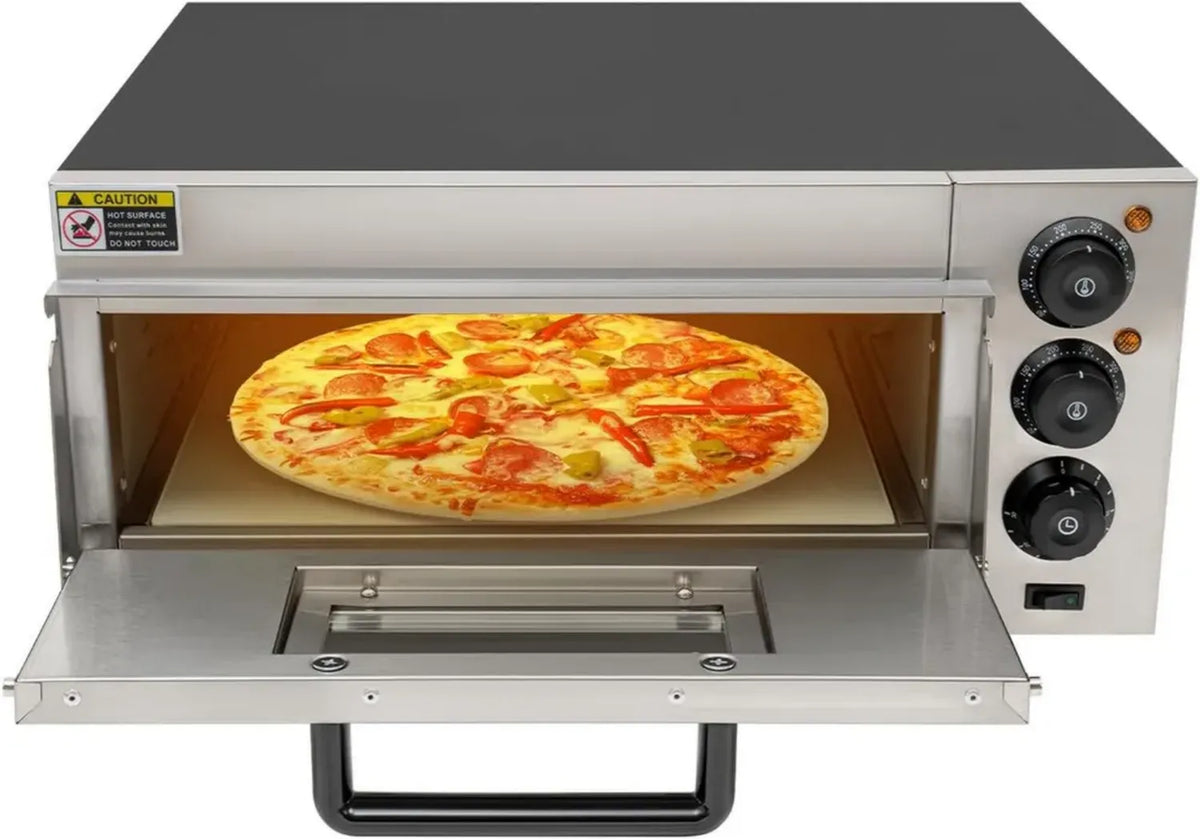 Forno per Pizza 2000W, 20L, Mini Forno Elettrico con Regolatori di Temperatura e Timer