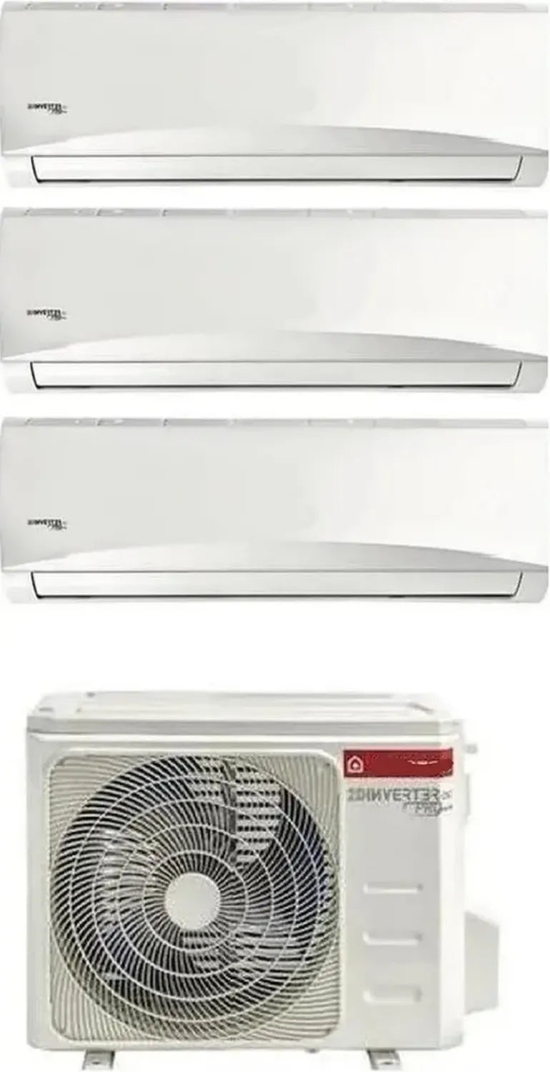 Set Climatizzatori Trial Split 9000 + 9000 + 12000 Btu, A++/A+, con Pompa di Calore