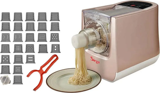 Macchina Automatica per Pasta Fresca Sirge PASTARIT26 - 26 Trafili, 300W, Adatta a Tutte le Farine con Kit Ravioli