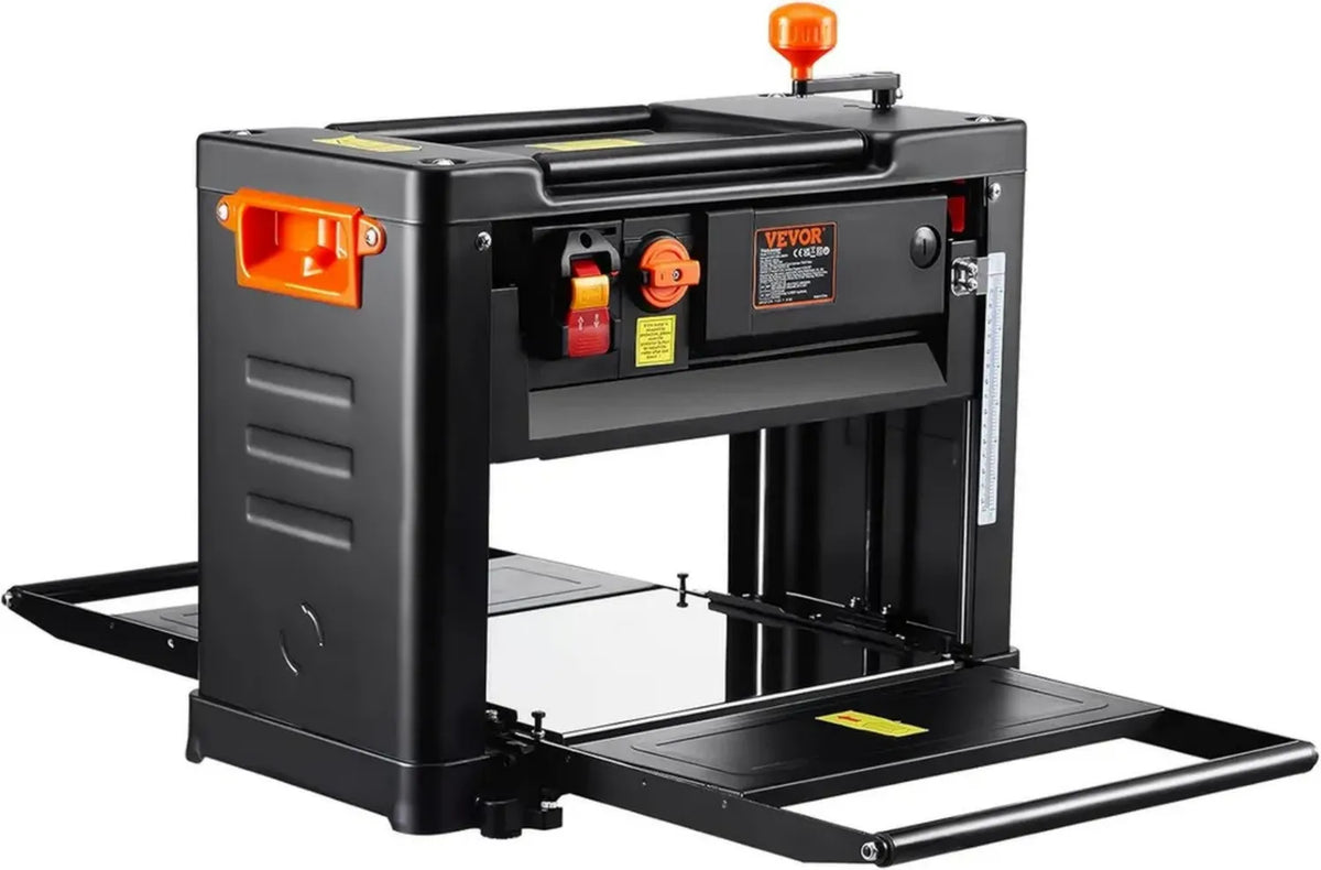 VEVOR Pialla Elettrica 2000W Regolabile, Lame Acciaio al Carbonio, 15A, 23500 RPM, Larghezza 33 cm per Falegnameria