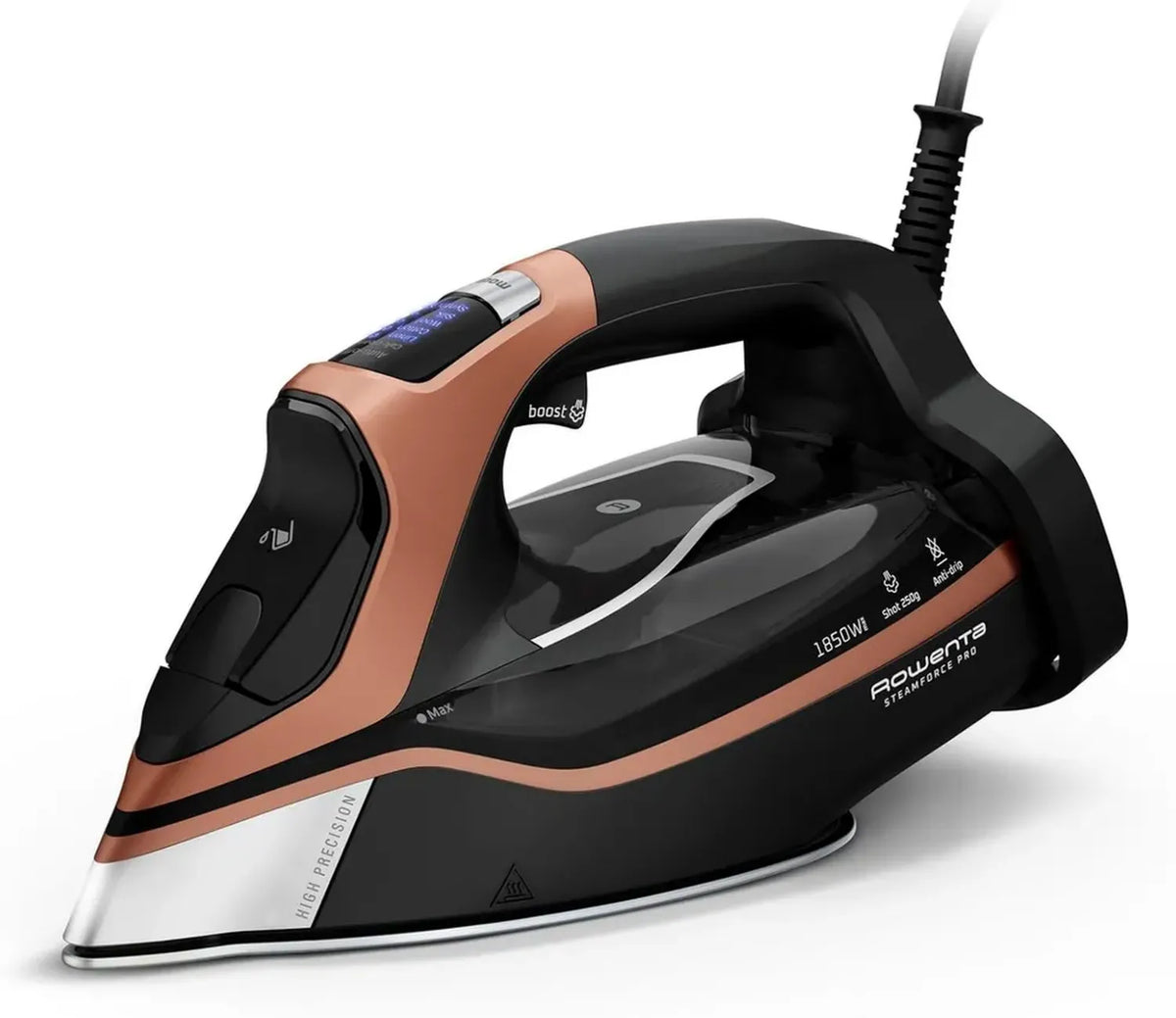 Rowenta Steamforce Pro Ferro da Stiro, 3200W, 350ml, 300g/min, Sistema Anticalcare, Spegnimento Automatico