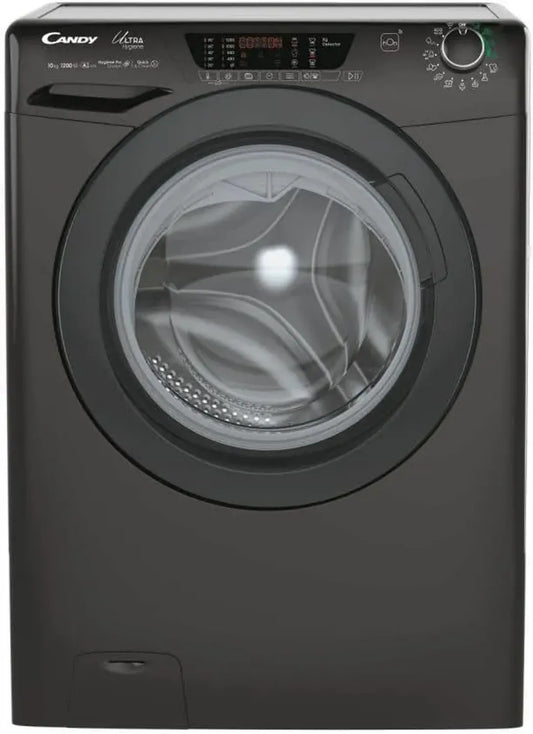 Lavatrice 10 kg, Frontale, 1200 RPM, Nero, Classe Energetica A